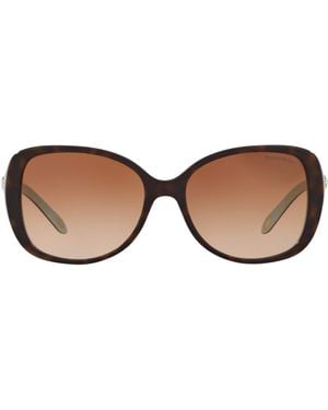 Tiffany & Co. Acetate Tf4121B Round Sunglasses - Brown