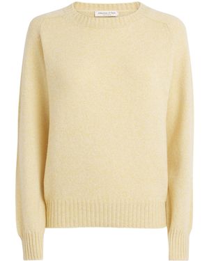 Johnstons of Elgin Lambswool Blyth Sweater - Natural
