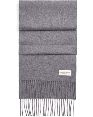 Johnstons of Elgin Natural Cashmere Scarf - Gray