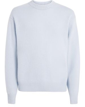 FRAME Cashmere Crew-Neck Jumper - Blue