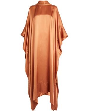 Taller Marmo Silk New Age Maxi Dress - Orange