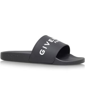 Givenchy Logo Slides - Black