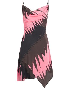 PUCCI Silk Drago Foulard Mini Dress - Red