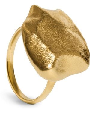 Monica Vinader Vermeil Fragments Bold Ring - Metallic