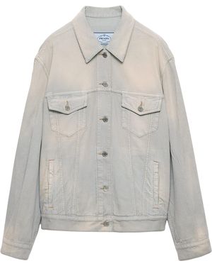 Prada Corduroy Blouson Jacket - Grey