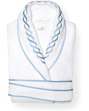 Pratesi Cotton Treccia Bathrobe - Blue