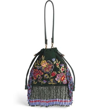 Etro Beaded Kalispera Shoulder Bag - Black
