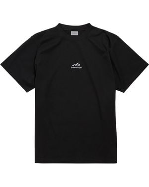 Balenciaga Cotton Bodies Logo T-Shirt - Black