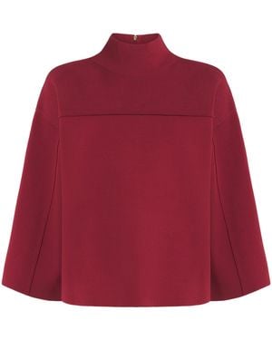 JOSEPH Milano-Knit Larrey Compact Sweater - Red