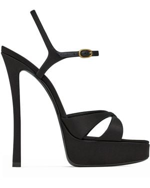 Saint Laurent Debbie Platform Sandals 110 - Black