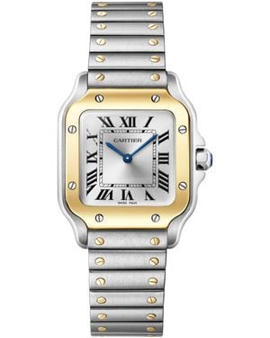 Cartier Small And Steel Santos De Watch - Metallic
