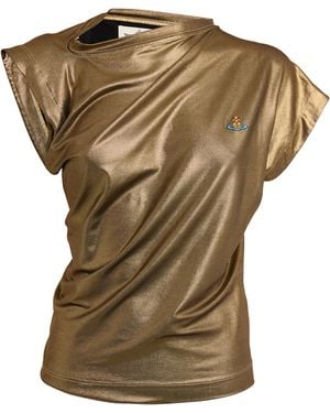 Vivienne Westwood Metallic Hebo T-Shirt - Green