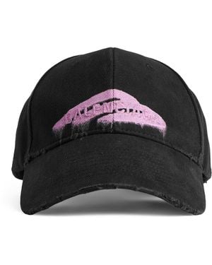 Balenciaga Cotton Sacré Cœur Cap - Black