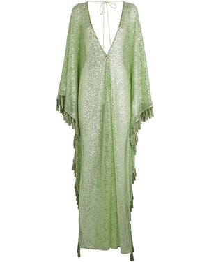 Taller Marmo Sequin Absolutely Ooo Kaftan - Green