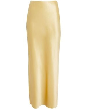 Cult Gaia Satin Chantel Maxi Skirt - Metallic