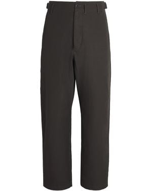 Lemaire Carrot Tapered Straight Trousers - Black