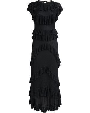 Ulla Johnson Ruffled Magnolia Maxi Dress - Black