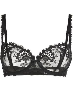 Simone Perele Lace Wish Half-Cup Bra - Black