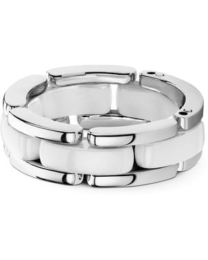 CHANEL Medium And Ceramic Flexible Ultra Ring - Metallic