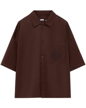 Loewe X Paula's Ibiza Anagram Shirt - Brown