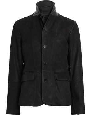 AllSaints Suede Survey Blazer - Black