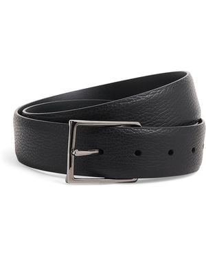 Canali Leather Belt - Black