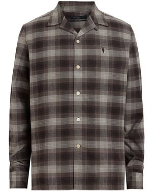 AllSaints Cotton Iniko Shirt - Brown