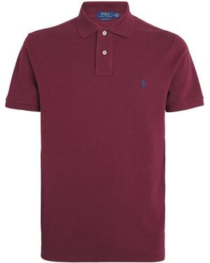 Polo Ralph Lauren Cotton Mesh Slim Fit Polo Shirt - Red