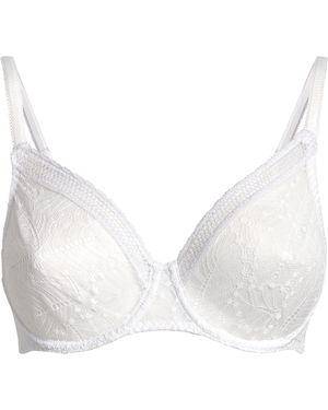 Simone Perele Lace Comète Plunge Bra - White
