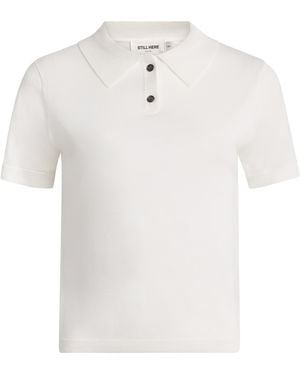 Still Here Daughter Polo Shirt - White