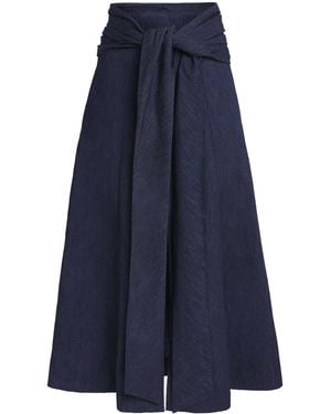 Gabriela Hearst Denim Zivan Maxi Skirt - Blue
