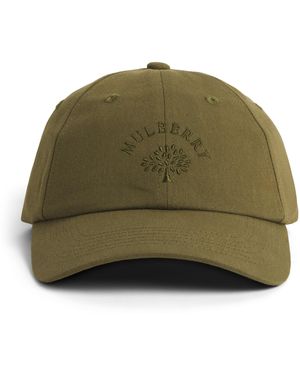 Mulberry Embroidered Logo Cap - Green