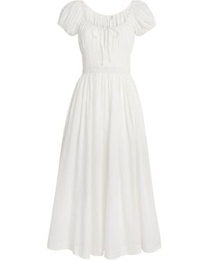 Doen Organic Cotton Quinn Midi Dress - White