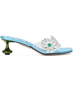 Loewe X Paula's Ibiza Floral Toy Sandals 45 - Blue