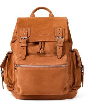 Brunello Cucinelli Suede City Backpack - Brown