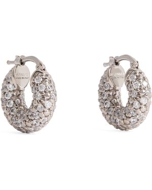 Jil Sander Embellished Round Earrings - Metallic