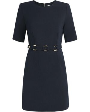 Sandro Belted Mini Dress - Blue