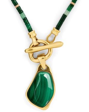 Zimmermann Malachite Beaded Ore Necklace - Green