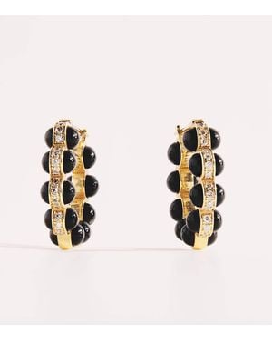 L'Atelier Nawbar Diamond And Enamel Atoms Earrings - Metallic