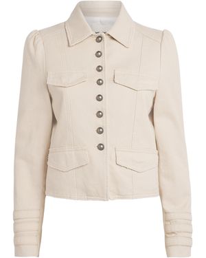 ME+EM Organic Cotton Twill Military Jacket - Natural