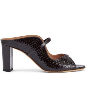 Malone Souliers Patent Leather Norah Heeled Sandals 70 - Black