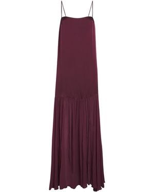 Anine Bing Silk-Blend Clementine Maxi Dress - Purple