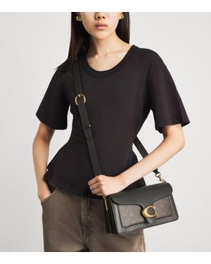 COACH Leather Tabby Shoulder Bag - Black
