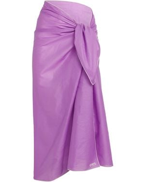 Eres Cotton Cabine Sarong - Purple
