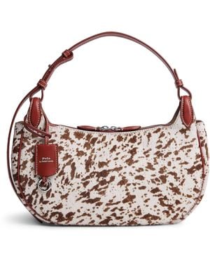 Polo Ralph Lauren Haircalf Polo Play Shoulder Bag - Pink