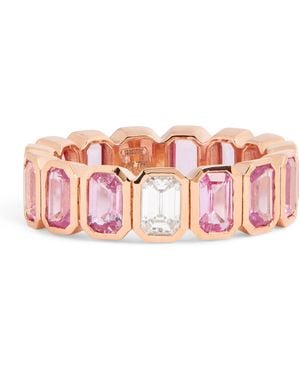 SHAY Diamond And Sapphire Eternity Ring - Pink