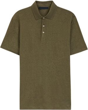 BOSS X Beckham Linen Polo Shirt - Green