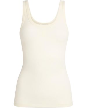 Sandro Ribbed Tank Top - Natural