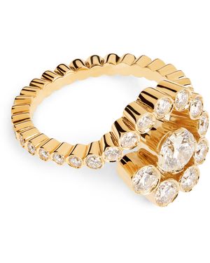 Sophie Bille Brahe And Diamond Escargot Ring - Metallic