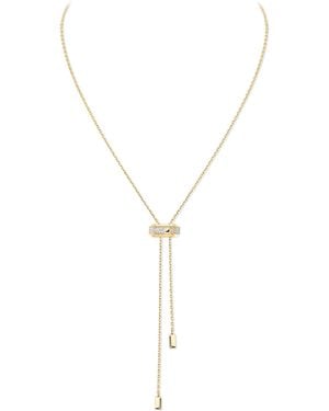 Messika Moderniste And Diamond Tie Necklace - Metallic